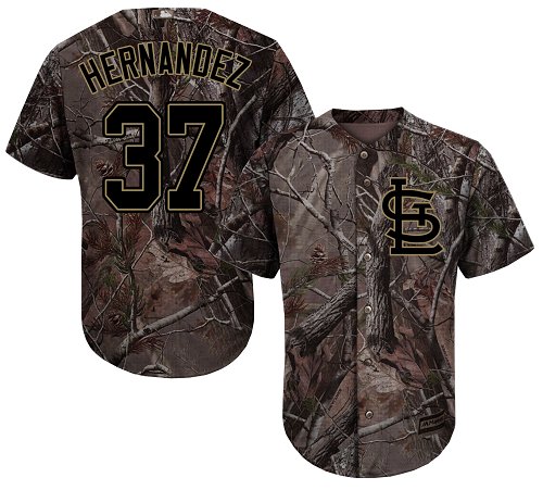 Cardinals #37 Keith Hernandez Camo Realtree Collection Cool Base Stitched Baseball Jersey