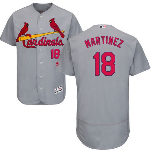 Cardinals #18 Carlos Martinez Grey Flexbase Authentic Collection Stitched MLB Jersey Cardinals #18 Carlos Martinez Grey Flexbase Authentic Collection Stitched MLB Jersey