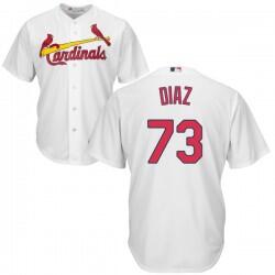 Cardinals #73 Diaz White Cool Base Authentic Collection Stitched MLB Jersey