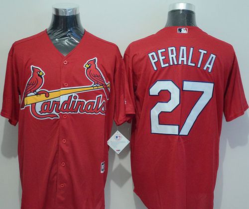 Cardinals #27 Jhonny Peralta Red New Cool Base Stitched MLB Jersey Cardinals #27 Jhonny Peralta Red New Cool Base Stitched MLB Jersey