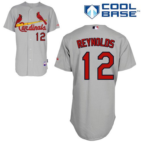 St.Louis Cardinals #12 Reynolds Gray Baseball Jersey