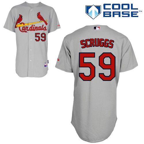 St.Louis Cardinals #59 Scruggs Gray Baseball Jersey St.Louis Cardinals #59 Scruggs Gray Baseball Jersey