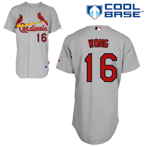 St.Louis Cardinals #16 Wong Gray Baseball Jersey