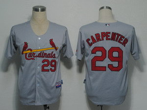 St Louis Cardinals 29 Carpenter Grey Cool Base