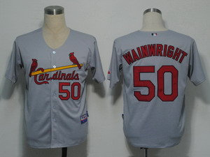 St Louis Cardinals 50 Wainwright Grey