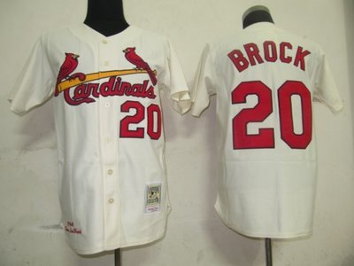 MLB Jerseys St.Louis Cardinals 20 Brock Cream