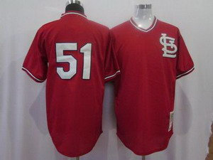 St. Louis Cardinals Authentic 51 McGee red Throwback jersey