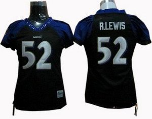 WOMEN Baltimore Ravens 52 Ray Lewis Jersey black