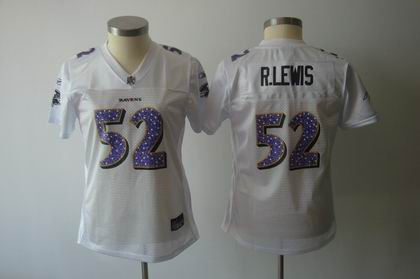 Womens Sweetheart Baltimore Ravens 52 Ray Lewis white