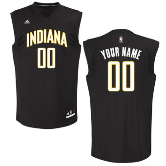 Men's Indiana Pacers adidas Black Custom Chase Jersey Men's Indiana Pacers adidas Black Custom Chase Jersey