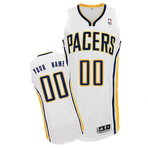 Pacers Personalized Authentic White Jersey (S-5XL)