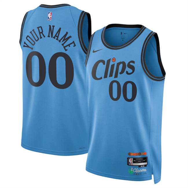 Men's Los Angeles Clippers Active Player Custom Light Blue 2024 25 CityEdition Stitched Jersey Men's Los Angeles Clippers Active Player Custom Light Blue 2024 25 CityEdition Stitched Jersey