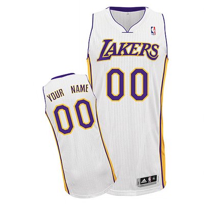 Lakers Personalized Authentic White Jersey (S-5XL)