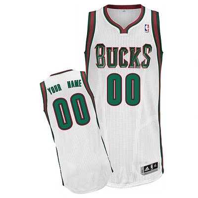 Bucks Personalized Authentic White Jersey (S-5XL)