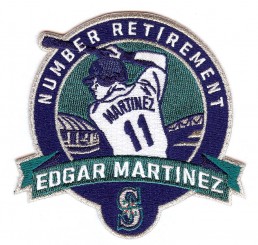 Edgar Martinez Number Retirement Patch (Navy Teal) Edgar Martinez Number Retirement Patch (Navy Teal)