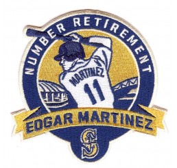 Edgar Martinez Number Retirement Patch (Navy Gold)