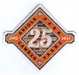 Baltimore Orioles Camden Yards Park 25 Years Patch