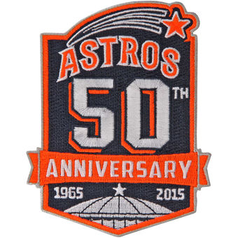 Houston Astros 50th Field Anniversary and Commemorative stiched Patch