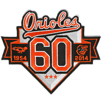 Baltimore Orioles 60th Anniversary and Commemorative stiched Patch