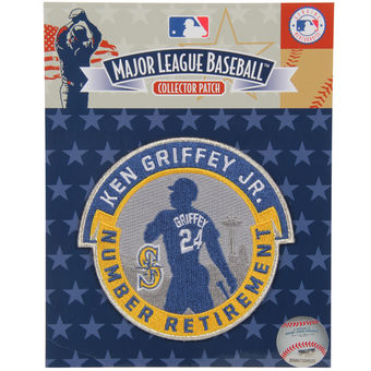 Seattle Mariners Ken Griffey Jr. Gold Blue Player Milestone stiched Patch