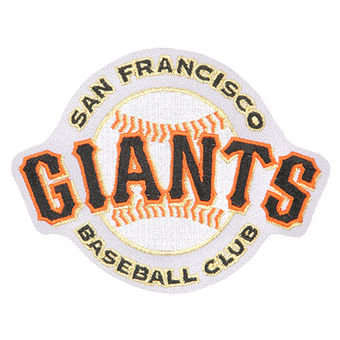 San Francisco Giants White GIANTS Secondary Logo stiched Patch