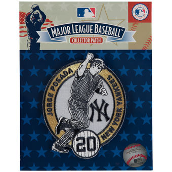 New York Yankees Jorge Posada Player Milestone stiched Patch