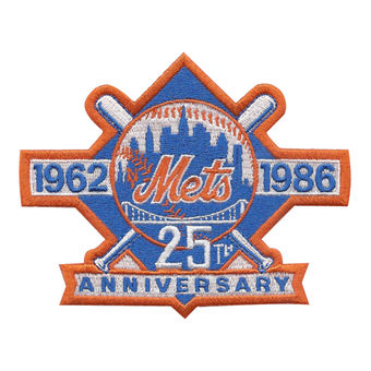 New York Mets 25th Anniversary Commemorative stiched Patch