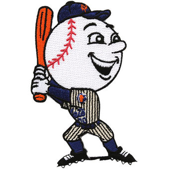 New York Mets Mr. Met Embroidered Adhesive stiched Patch