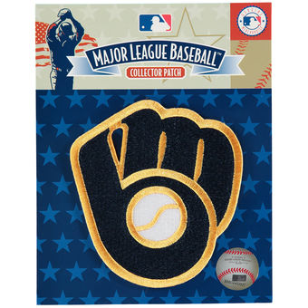 Milwaukee Brewers Retro Ball & Glove Logo stiched Patch Milwaukee Brewers Retro Ball & Glove Logo stiched Patch