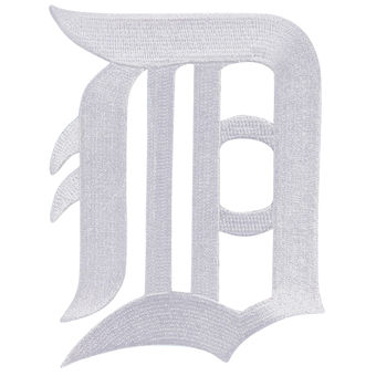 Detroit Tigers White Primary Logo stiched Patch