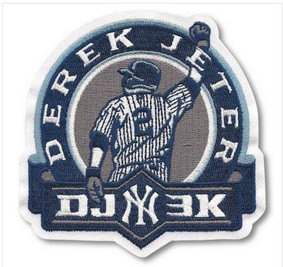 Stitched Derek Jeter New York Yankees 3000th Hit Jersey Patch (DJ 3k)