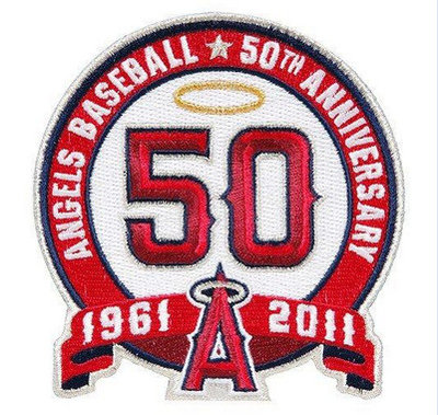 Stitched Los Angeles Angels 50th Anniversary Jersey Patch
