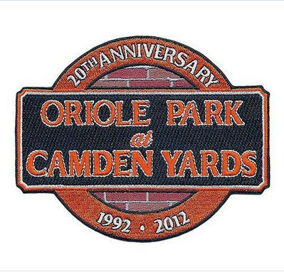 Stitched Baltimore Orioles 20th Anniversary Jersey Patch