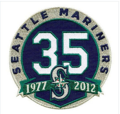 Stitched Seattle Mariners 35th Anniversary Jersey Patch