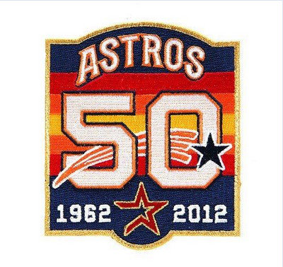 Stitched Houston Astros 50th Anniversary Jersey Patch