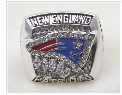 NFL New England Patriots World Champions Silver Ring_2