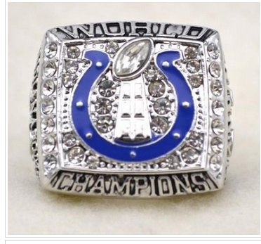 NFL Indianapolis Colts World Champions Silver Ring_2