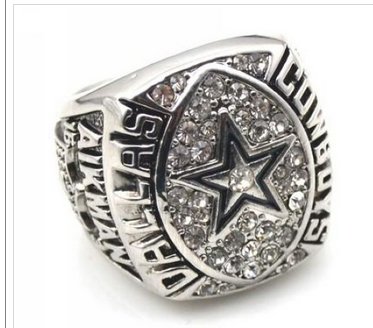 NFL Dallas Cowboys World Champions Silver Ring