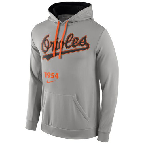Baltimore Orioles Nike Cooperstown Performance Pullover Grey