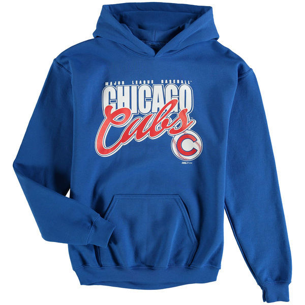 Chicago Cubs Royal Men's Pullover Hoodie 1