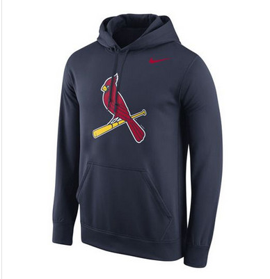 St.Louis Cardinals Nike Logo Performance Pullover Navy MLB Hoodie