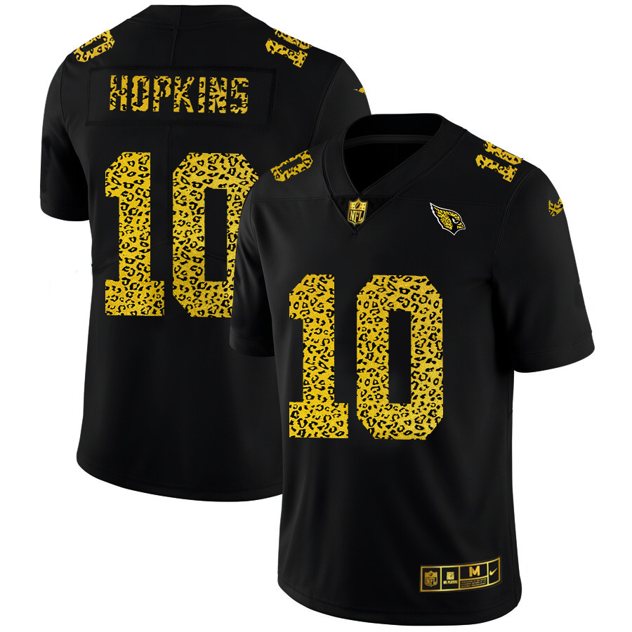 Arizona Cardinals #10 DeAndre Hopkins Men's Nike Leopard Print Fashion Vapor Limited NFL Jersey Black Arizona Cardinals #10 DeAndre Hopkins Men's Nike Leopard Print Fashion Vapor Limited NFL Jersey Black