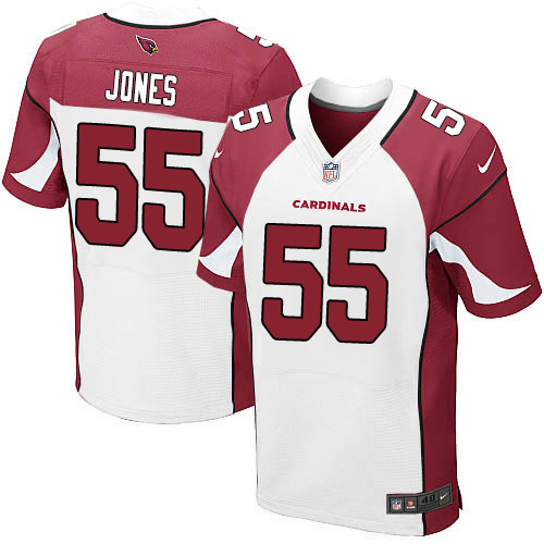 Nike Cardinals #55 Chandler Jones White Men's Stitched NFL Elite Jersey Nike Cardinals #55 Chandler Jones White Men's Stitched NFL Elite Jersey