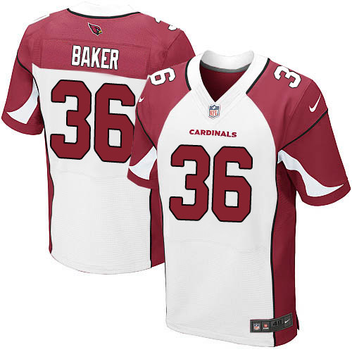 Nike Cardinals #36 Budda Baker White Men's Stitched NFL Elite Jersey Nike Cardinals #36 Budda Baker White Men's Stitched NFL Elite Jersey