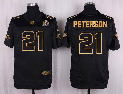 Nike Cardinals #21 Patrick Peterson Pro Line Black Gold Collection Men's Stitched NFL Elite Jersey Nike Cardinals #21 Patrick Peterson Pro Line Black Gold Collection Men's Stitched NFL Elite Jersey