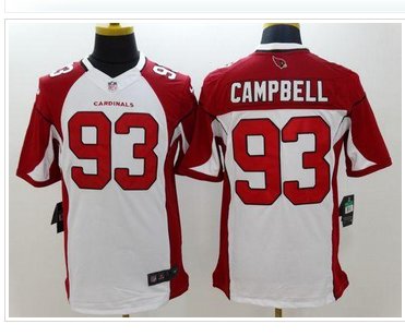 New Arizona Cardinals #93 Calais Campbell White NFL Limited Jersey New Arizona Cardinals #93 Calais Campbell White NFL Limited Jersey