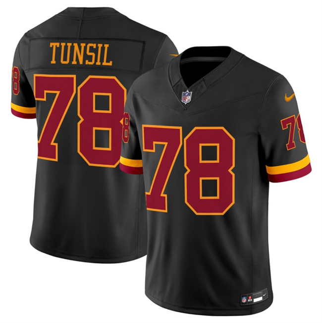 en's Washington Commanders #78 Laremy Tunsil Black 2026 F.U.S.E. Hail Raiser Alternate Vapor Limited Stitched Football Jersey