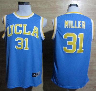 Addidas UCLA Bruins Miller 31 Blue College Basketball Jerseys