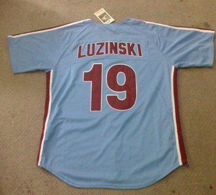 MLB Montreal Expos 19 LUZINSKI jerseys blue