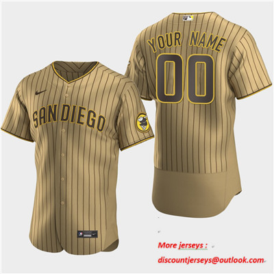 Men's Custom San Diego Padres Custom Alternate Flexbase Jersey